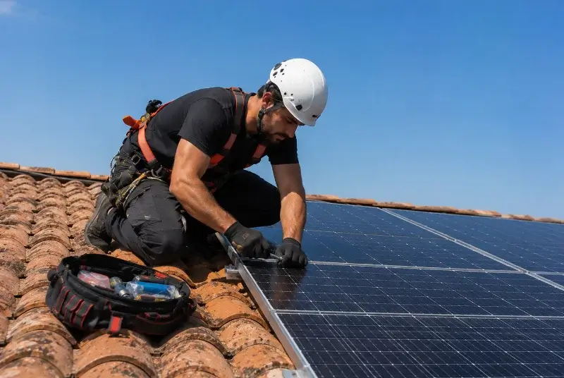 Maintenance et monitoring de panneaux solaires à la Vacquerie-et-Saint-Martin-de-Castries