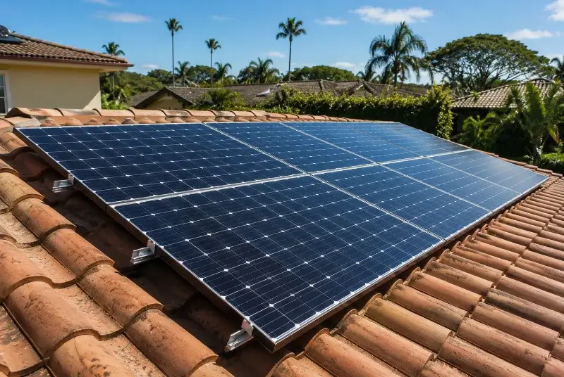 Installation de panneaux solaires à la Vacquerie-et-Saint-Martin-de-Castries